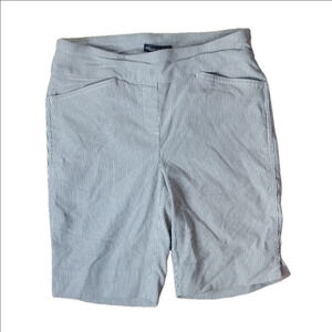 Hilary Radley Gray Bermuda Shorts Classic Style